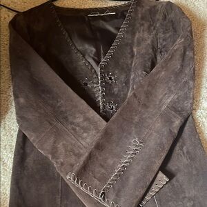 Brown Suede Women's Jacket